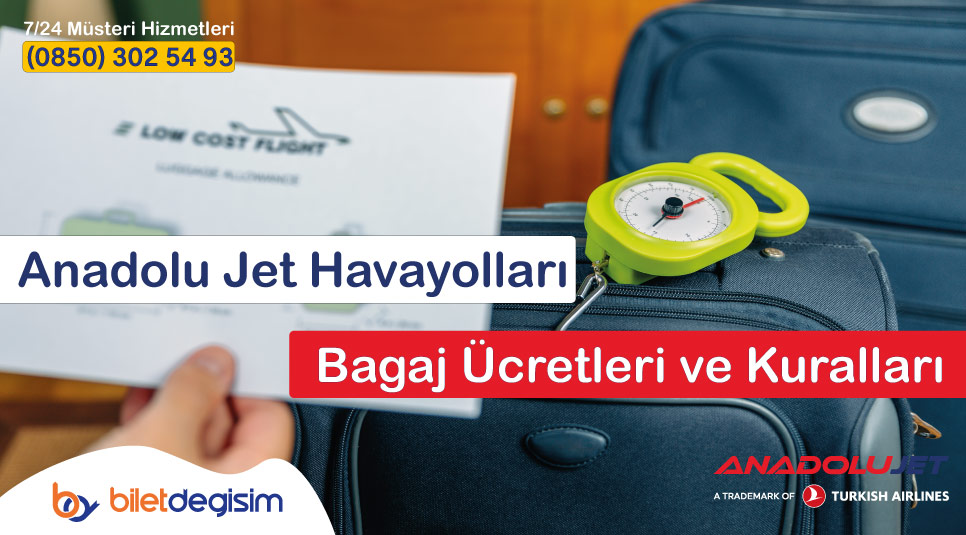 Anadolu Jet bagaj kuralları